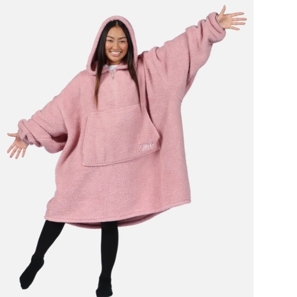 The Comfy oversized teddy hoodie OS worn once